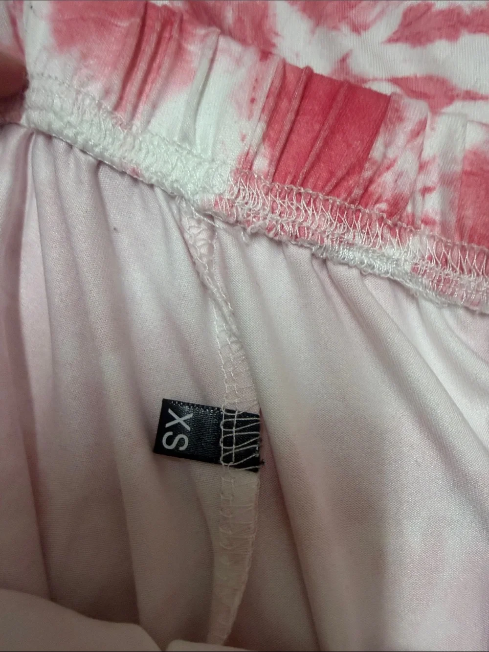 Pink and White Tie-Dye Short Set - Picture 2 of 2